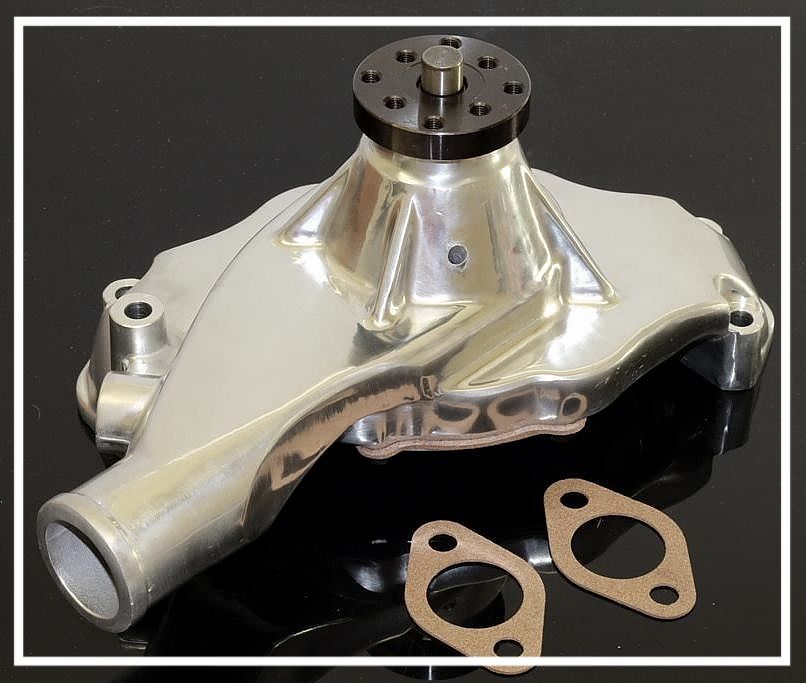 BBC CHEVY 396 427 454 496 SHORT STYLE POLISHED ALUMINUM WATER PUMP HC